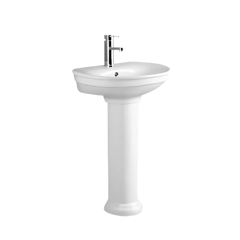 Bathroom Pedestal Basin (Model T125002) — OTOL Sanitary Ware
