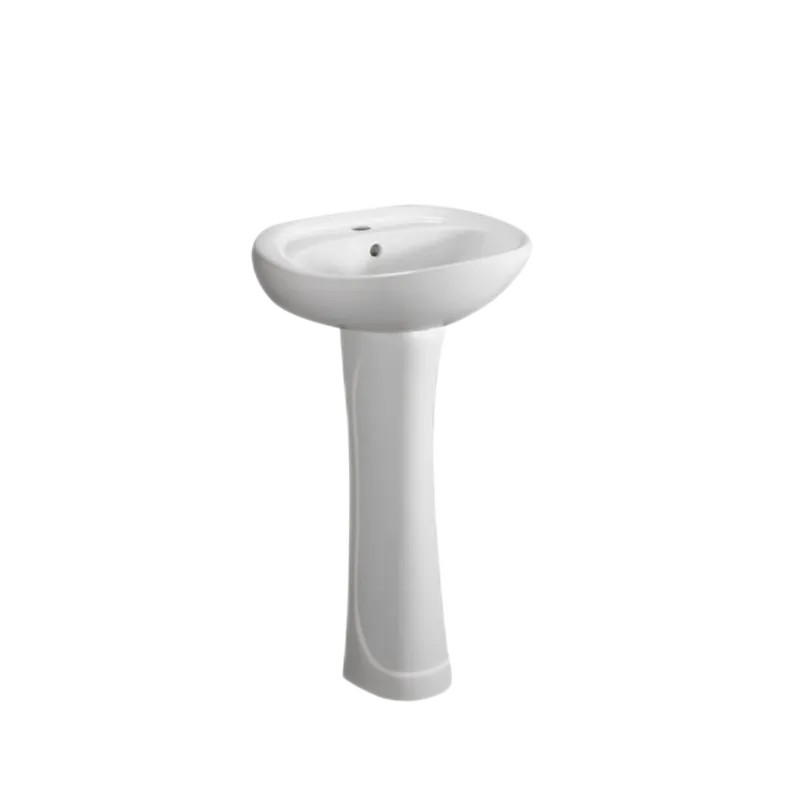 Bathroom Pedestal Sink (Model T125004) — OTOL Sanitary Ware