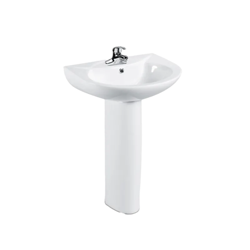 Bathroom Two Piece Pedestal Basin (Model T125019-1) — OTOL Sanitary Ware