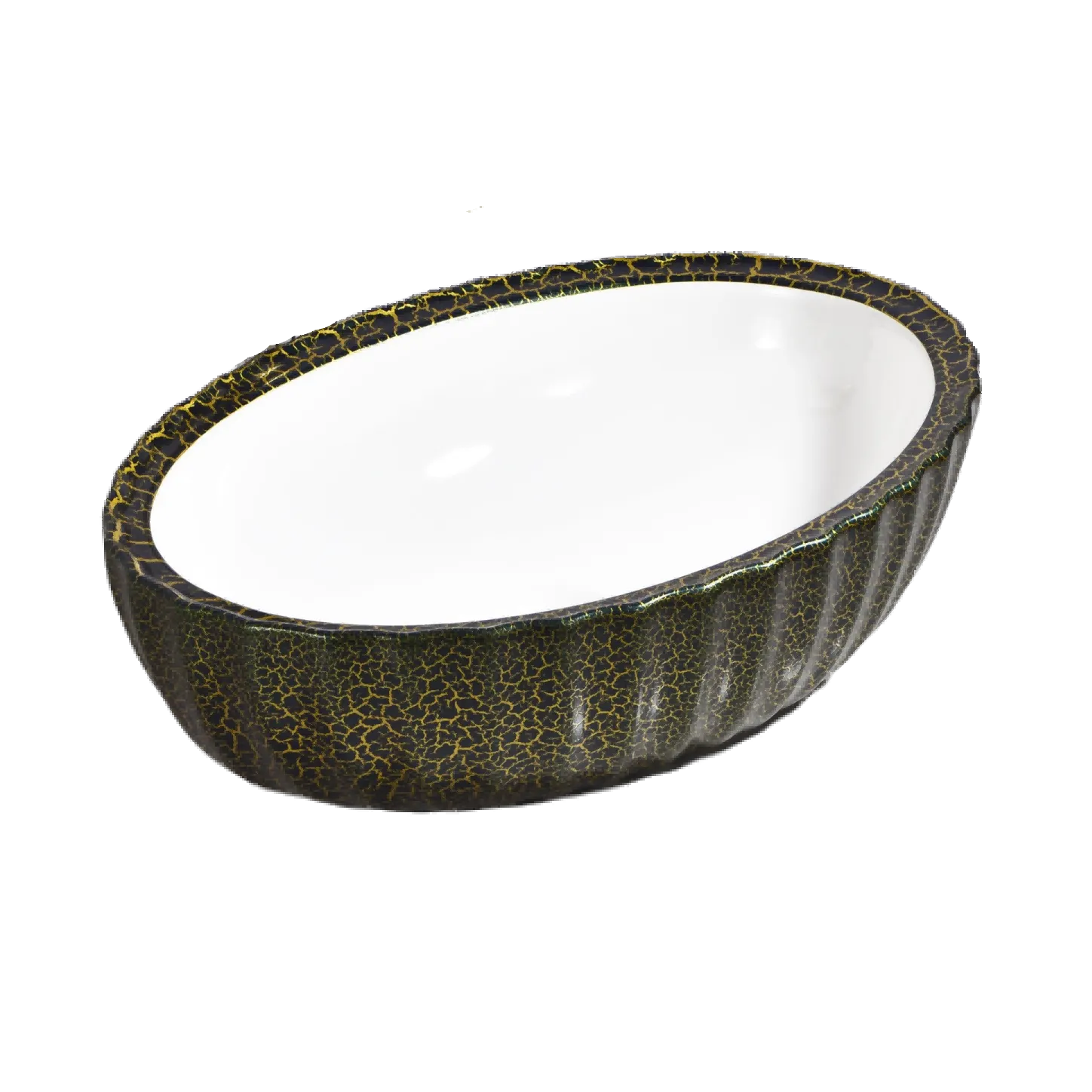 Oval Porcelain Hand Wash Basin (Model T128016) — OTOL Sanitary Ware