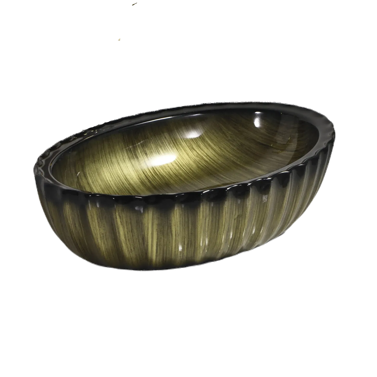Oval Porcelain Countertop Basin (Model T128017) — OTOL Sanitary Ware