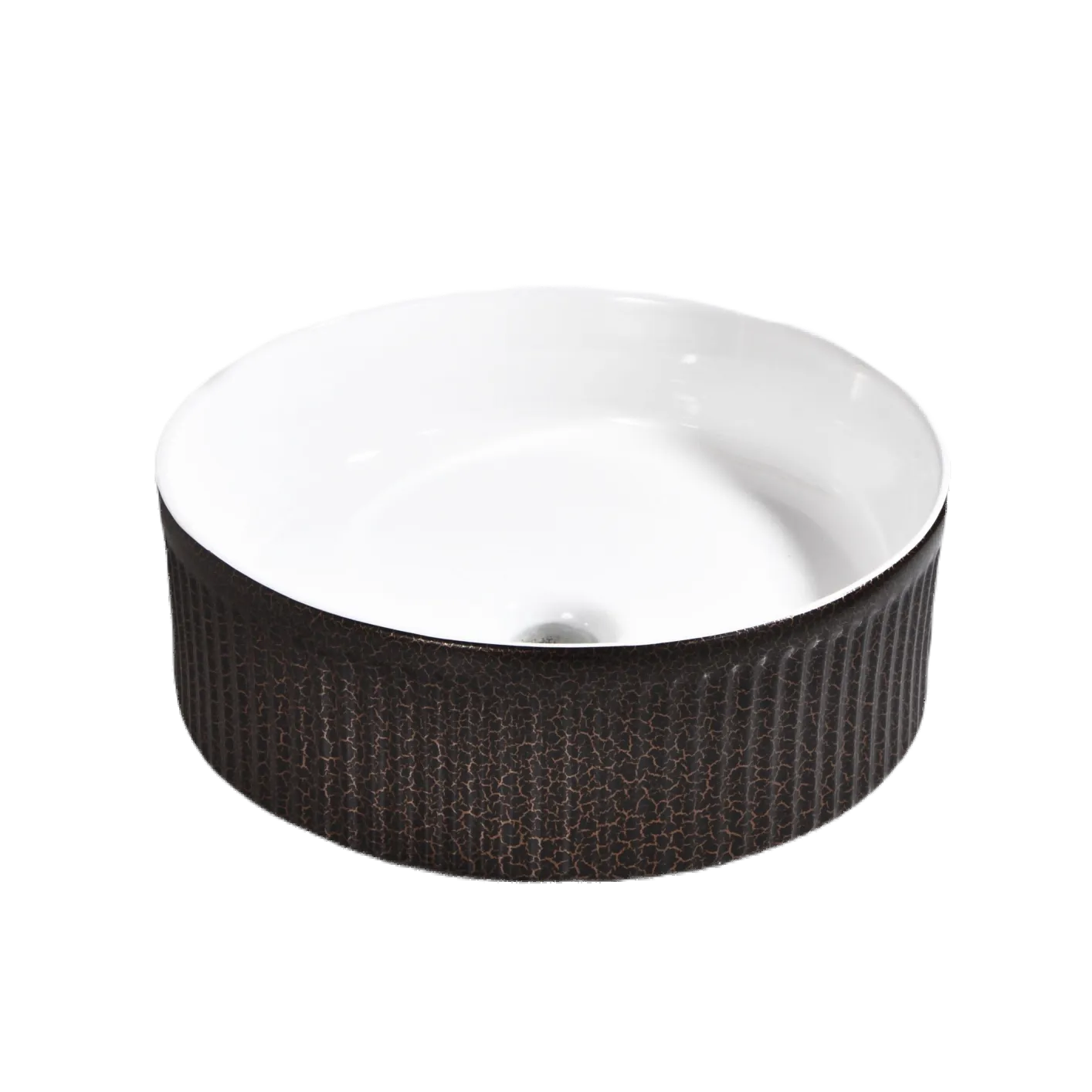 Round Porcelain Easy Clean Sink (Model T128032) — OTOL Sanitary Ware