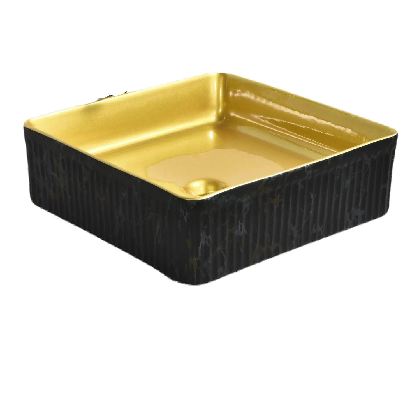 Square Porcelain Hand Wash Basin (Model T128039) — OTOL Sanitary Ware