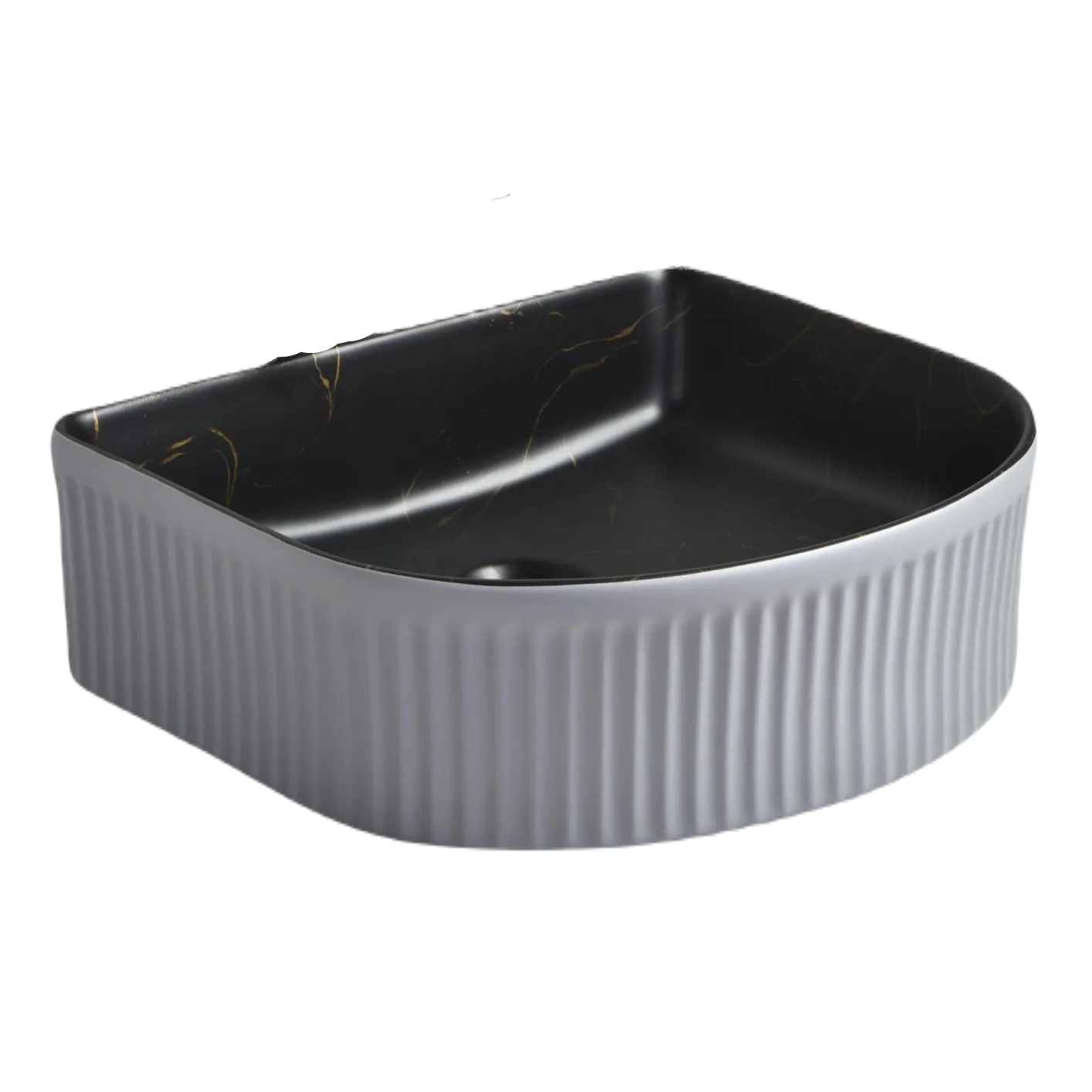 Square Porcelain Sink Bowl (Model T128043) — OTOL Sanitary Ware