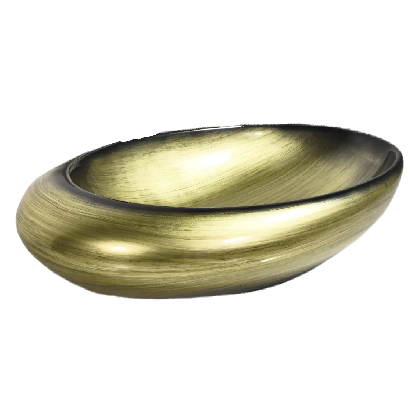 Oval Porcelain Above Counter Sink (Model T128053) — OTOL Sanitary Ware