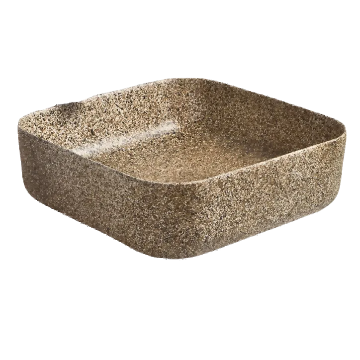 Square Ceramic Hand Wash Basin (Model T128054) — OTOL Sanitary Ware