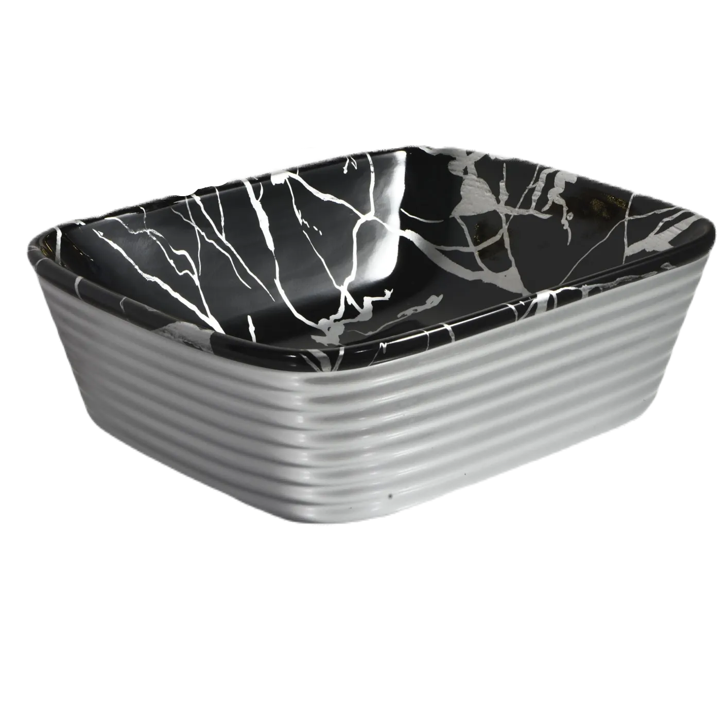 Square Above Counter Ceramic Sink