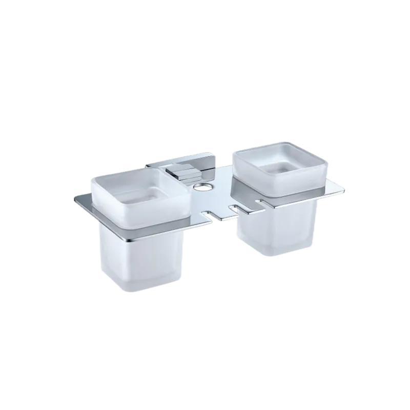 N9 Solid Brass Double Tumbler Holder (Model N9) — OTOL Sanitary Ware