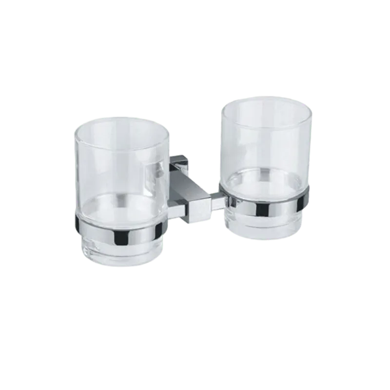 S3 Solid Brass Double Tumbler Holder