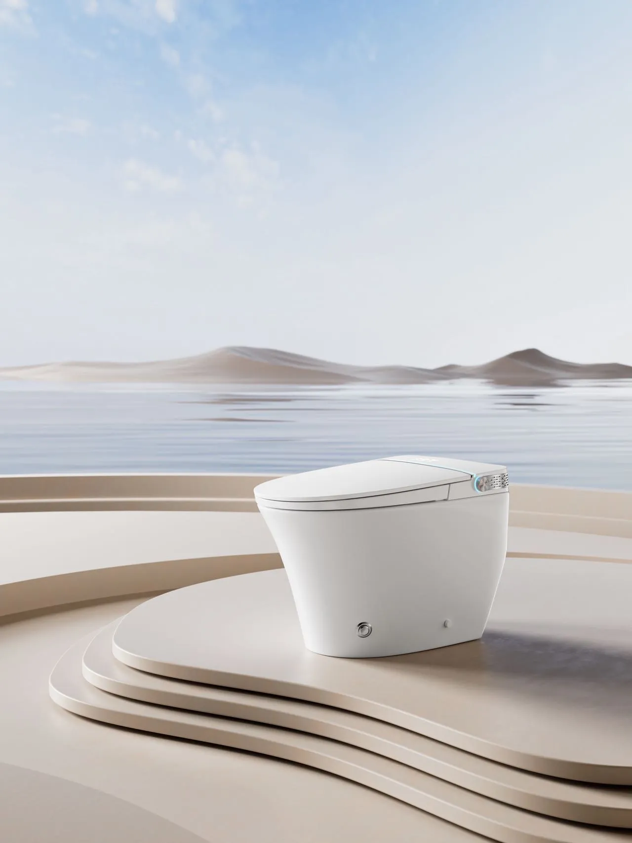 CUPC Certified Smart Toilet with LED Nightlight & Auto Bidet (Model V6) — OTOL Sanitary Ware — view 3