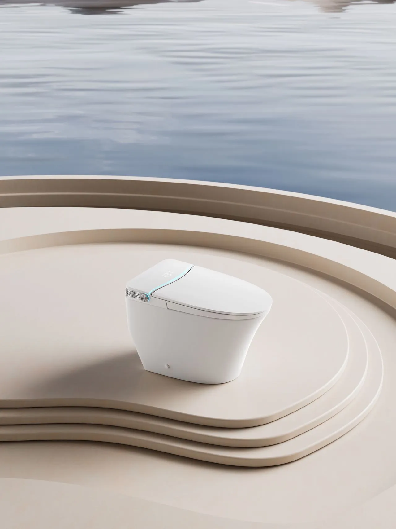 CUPC Certified Smart Toilet with LED Nightlight & Auto Bidet (Model V6) — OTOL Sanitary Ware — view 10