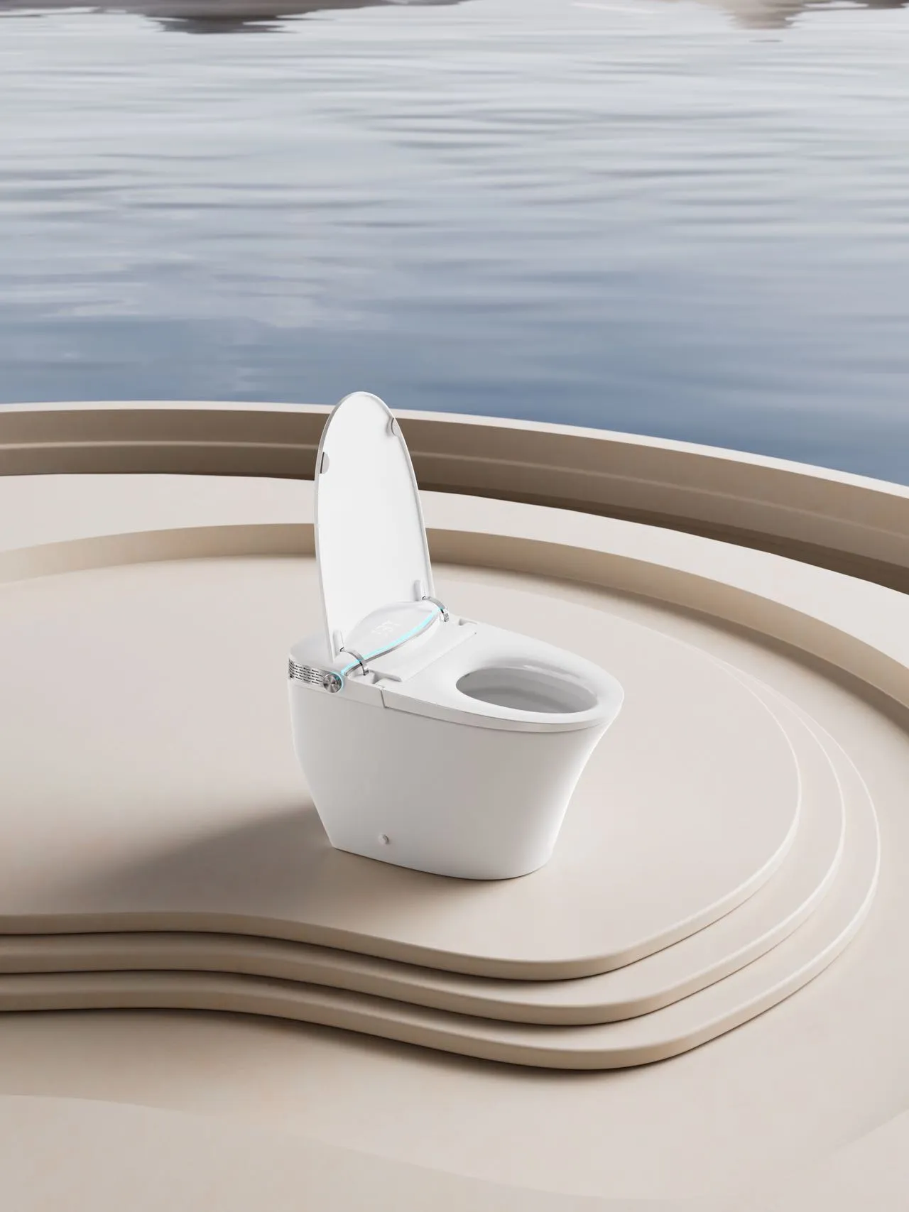 CUPC Certified Smart Toilet with LED Nightlight & Auto Bidet (Model V6) — OTOL Sanitary Ware — view 11