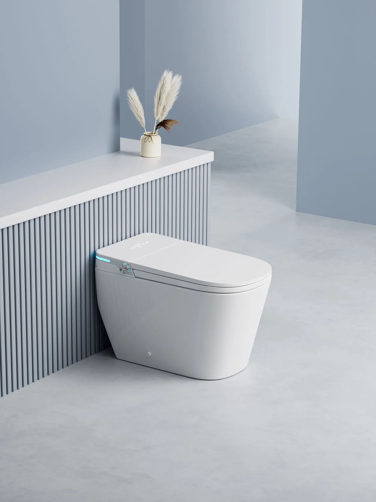 Luxury Smart Toilet with Adjustable Nightlight & Heated Air Dryer (Model M6) — OTOL Sanitary Ware — view 7