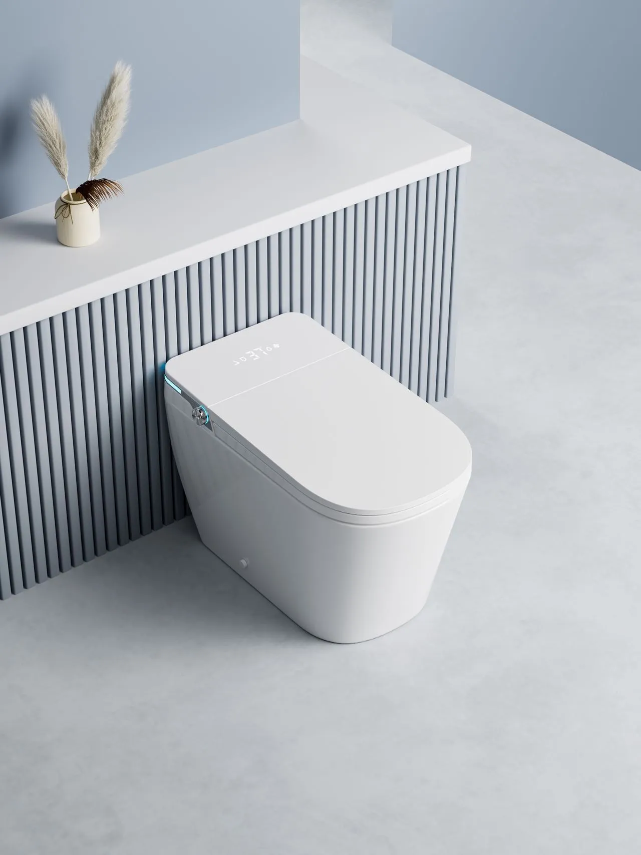 Luxury Smart Toilet with Adjustable Nightlight & Heated Air Dryer (Model M6) — OTOL Sanitary Ware — view 8