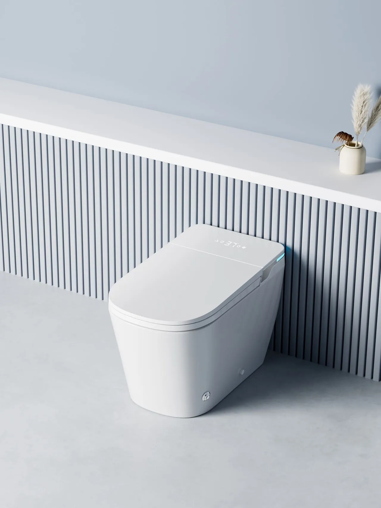 Luxury Smart Toilet with Adjustable Nightlight & Heated Air Dryer (Model M6) — OTOL Sanitary Ware — view 9