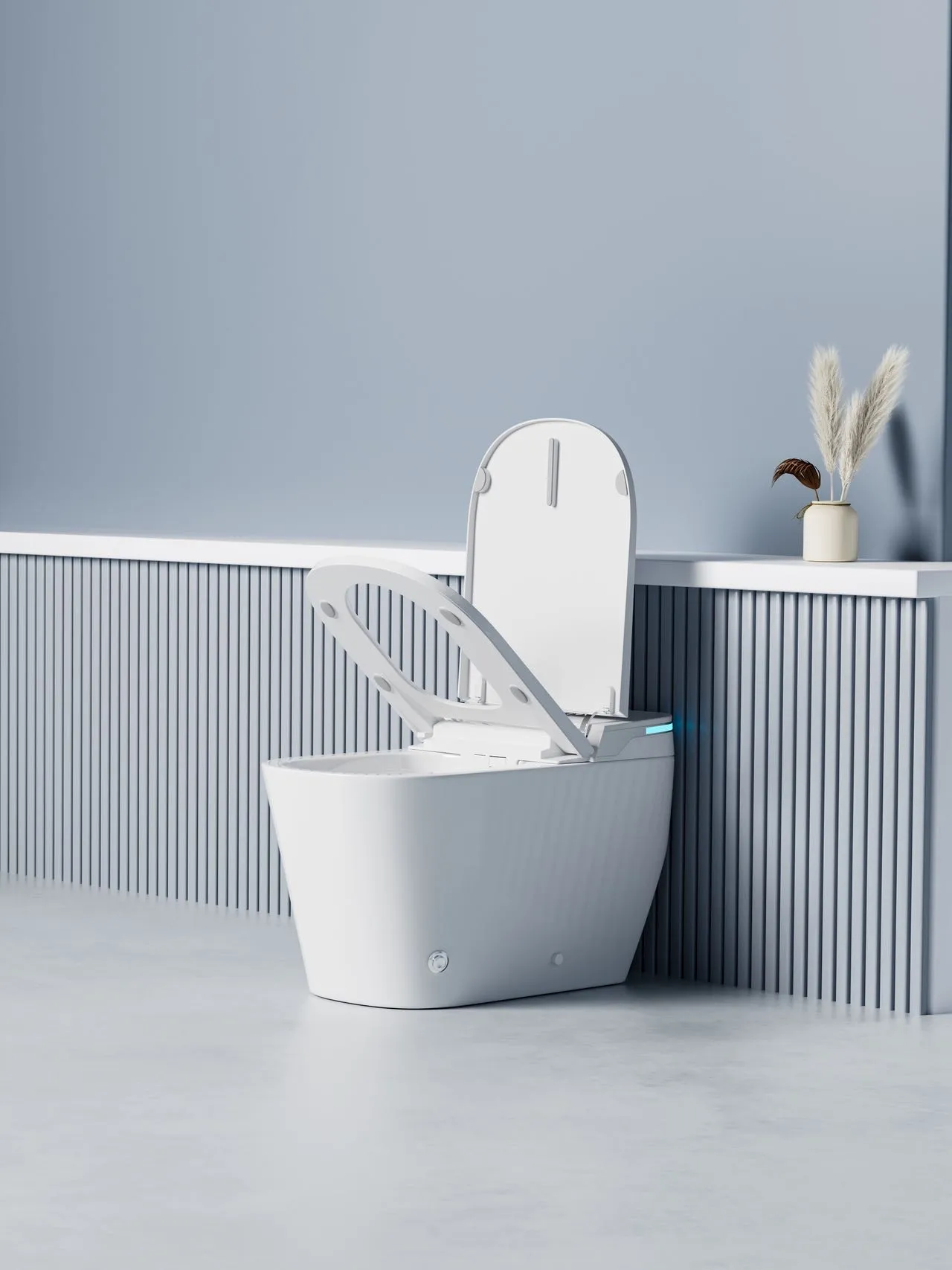 Luxury Smart Toilet with Adjustable Nightlight & Heated Air Dryer (Model M6) — OTOL Sanitary Ware — view 10