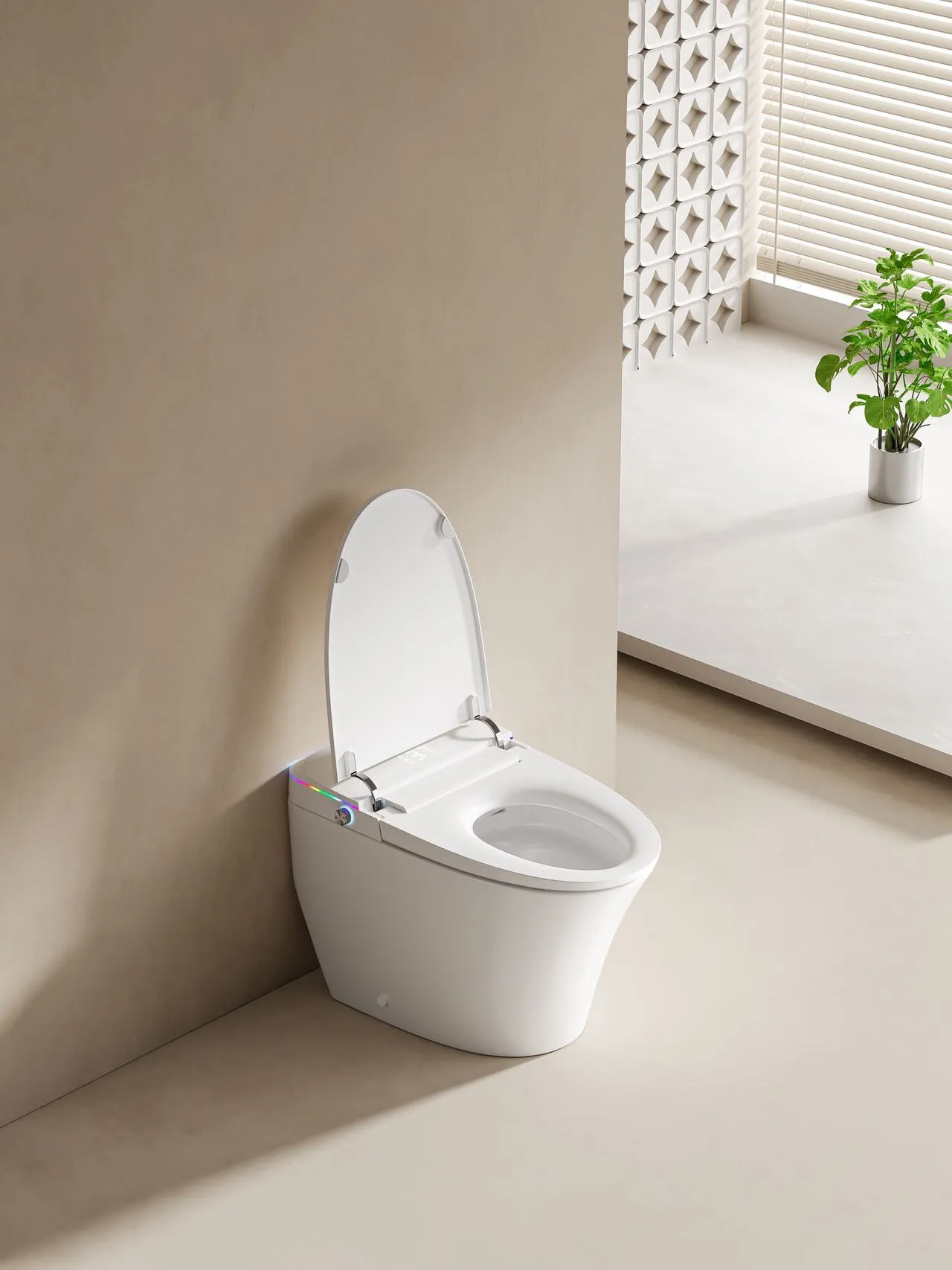 Smart Toilet with Color-Changing LED Nightlight & Instant Heating (Model V9) — OTOL Sanitary Ware — view 6