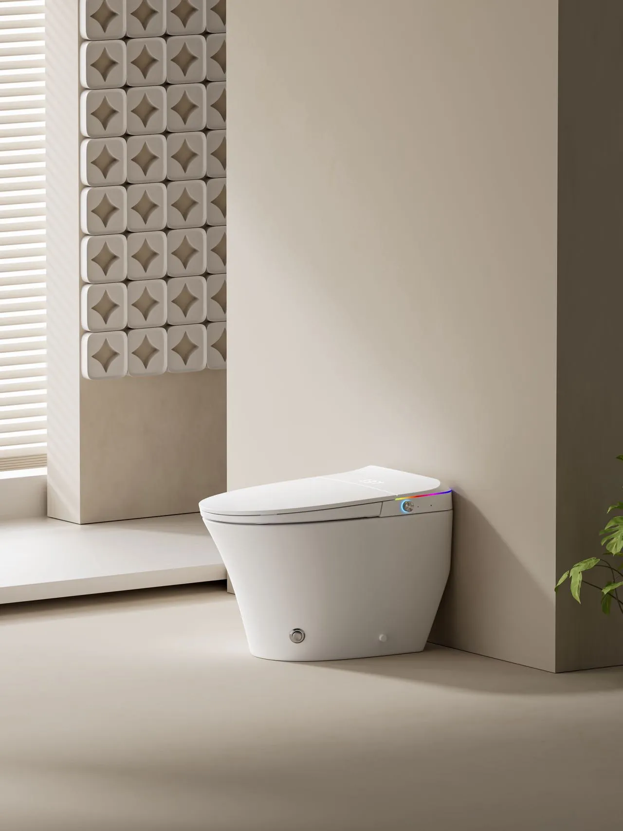 Smart Toilet with Color-Changing LED Nightlight & Instant Heating (Model V9) — OTOL Sanitary Ware — view 10