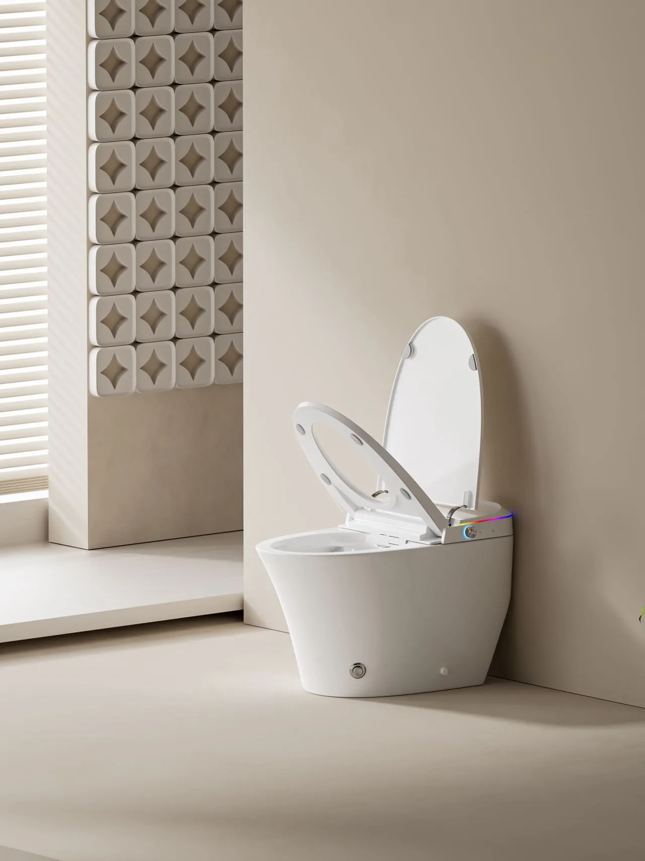 Smart Toilet with Color-Changing LED Nightlight & Instant Heating (Model V9) — OTOL Sanitary Ware — view 11