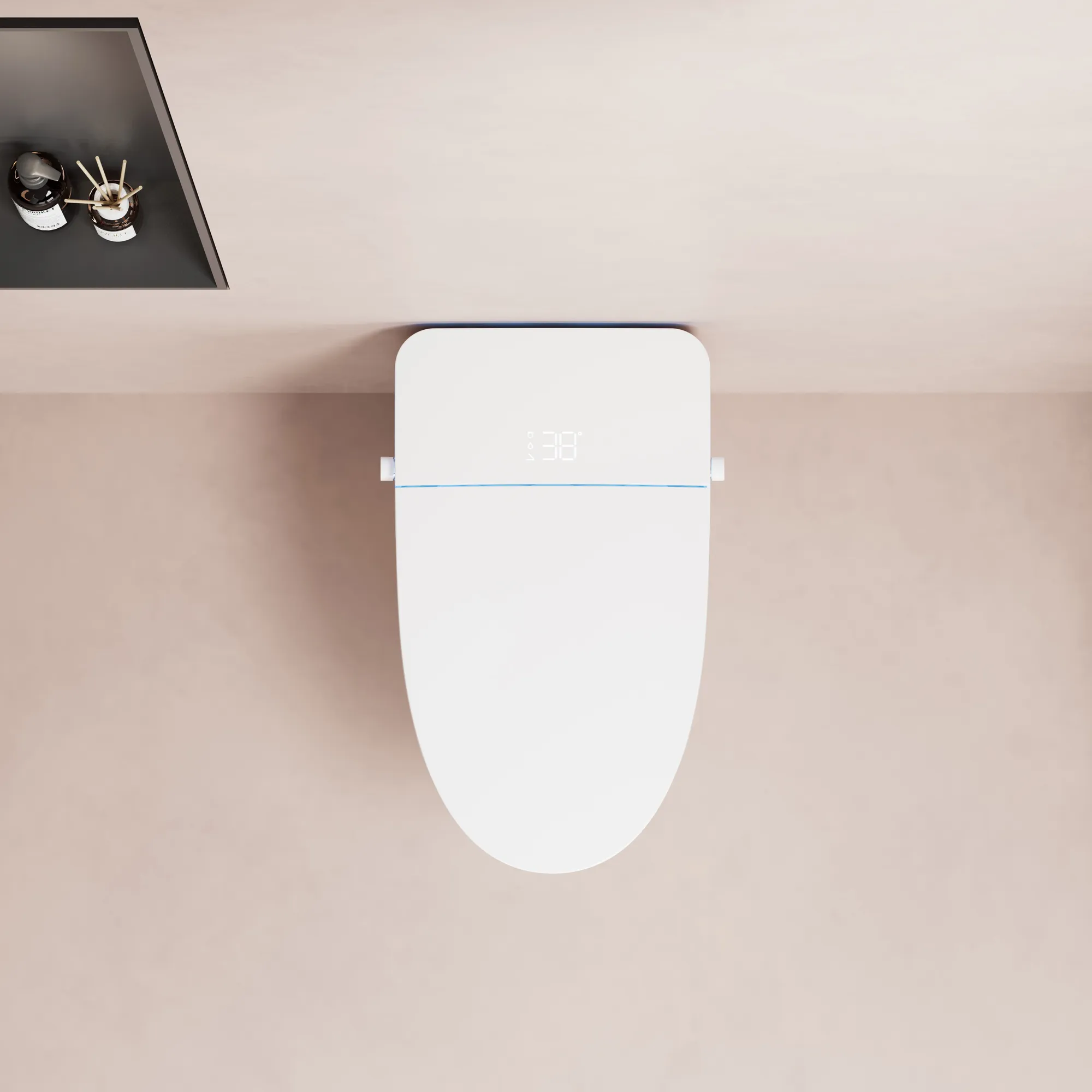 ADA Compliant Smart Toilet with Gentle Nightlight & Touchless Flush (Model V12) — OTOL Sanitary Ware — view 3