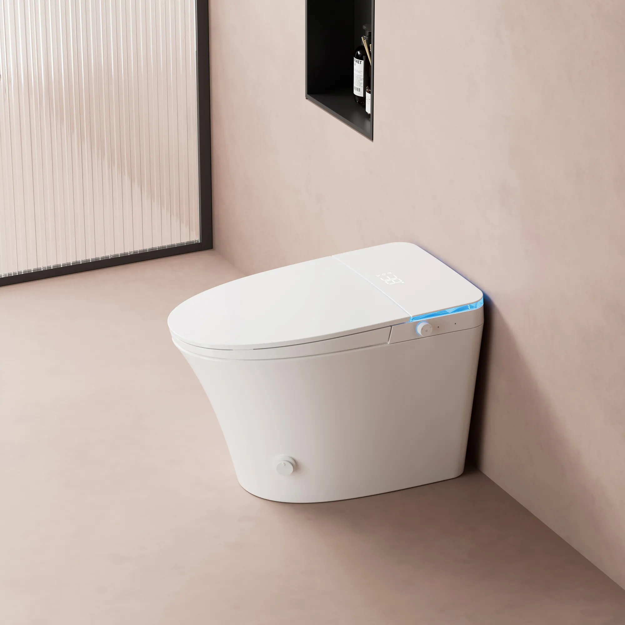 ADA Compliant Smart Toilet with Gentle Nightlight & Touchless Flush (Model V12) — OTOL Sanitary Ware — view 4