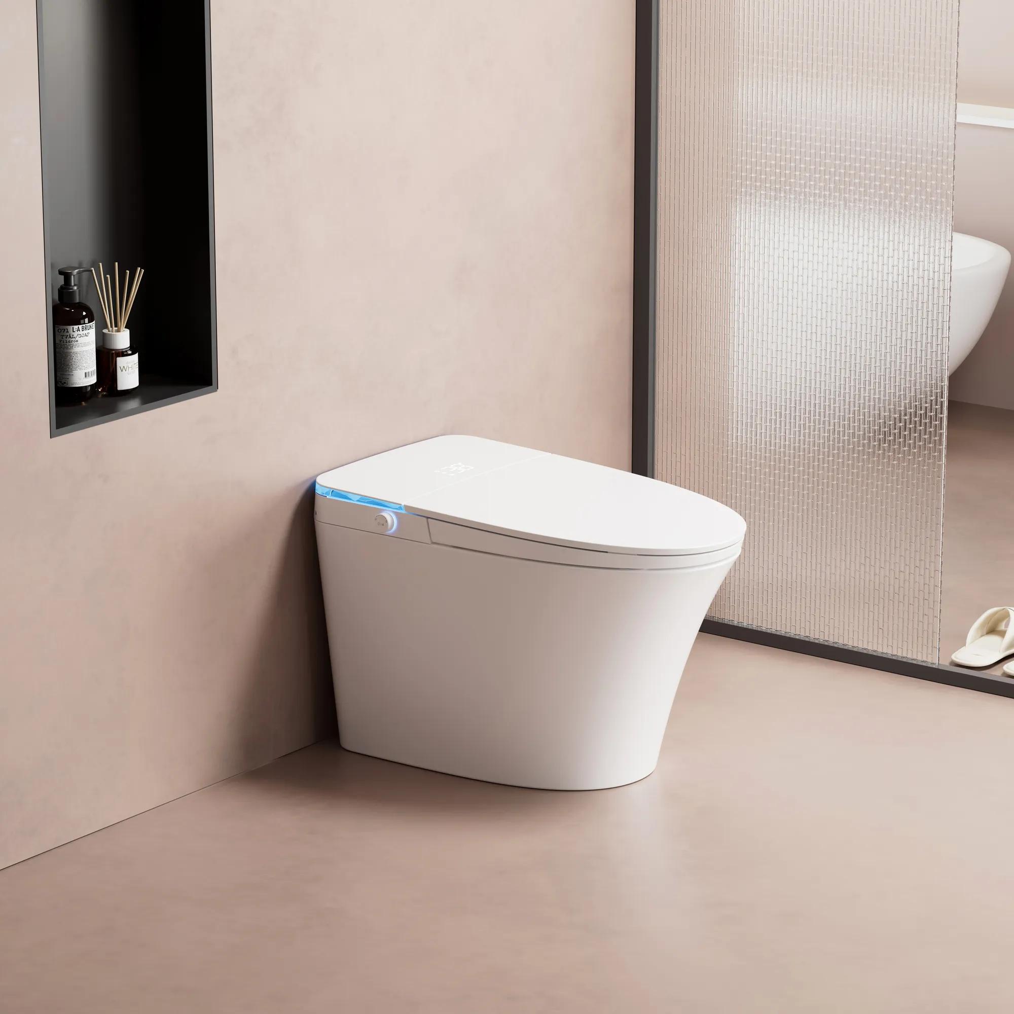 ADA Compliant Smart Toilet with Gentle Nightlight & Touchless Flush (Model V12) — OTOL Sanitary Ware — view 7