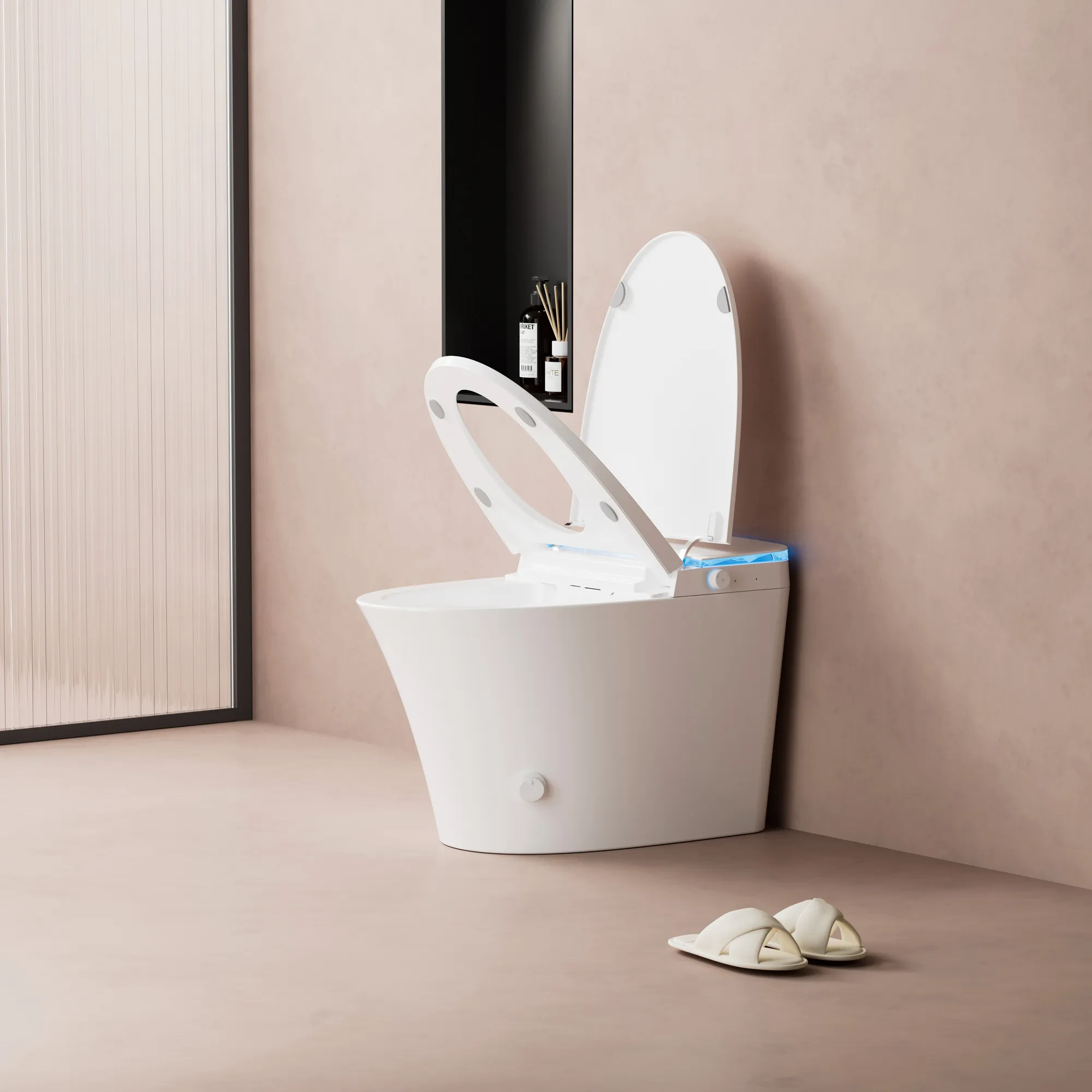 ADA Compliant Smart Toilet with Gentle Nightlight & Touchless Flush (Model V12) — OTOL Sanitary Ware — view 9
