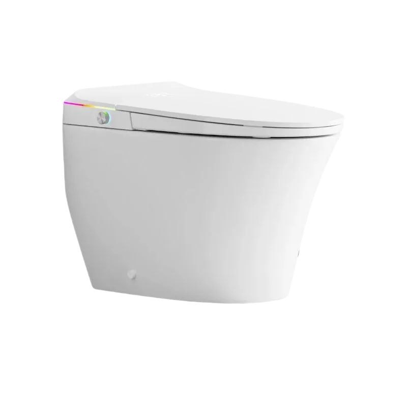 Smart Toilet with Color-Changing LED Nightlight & Instant Heating