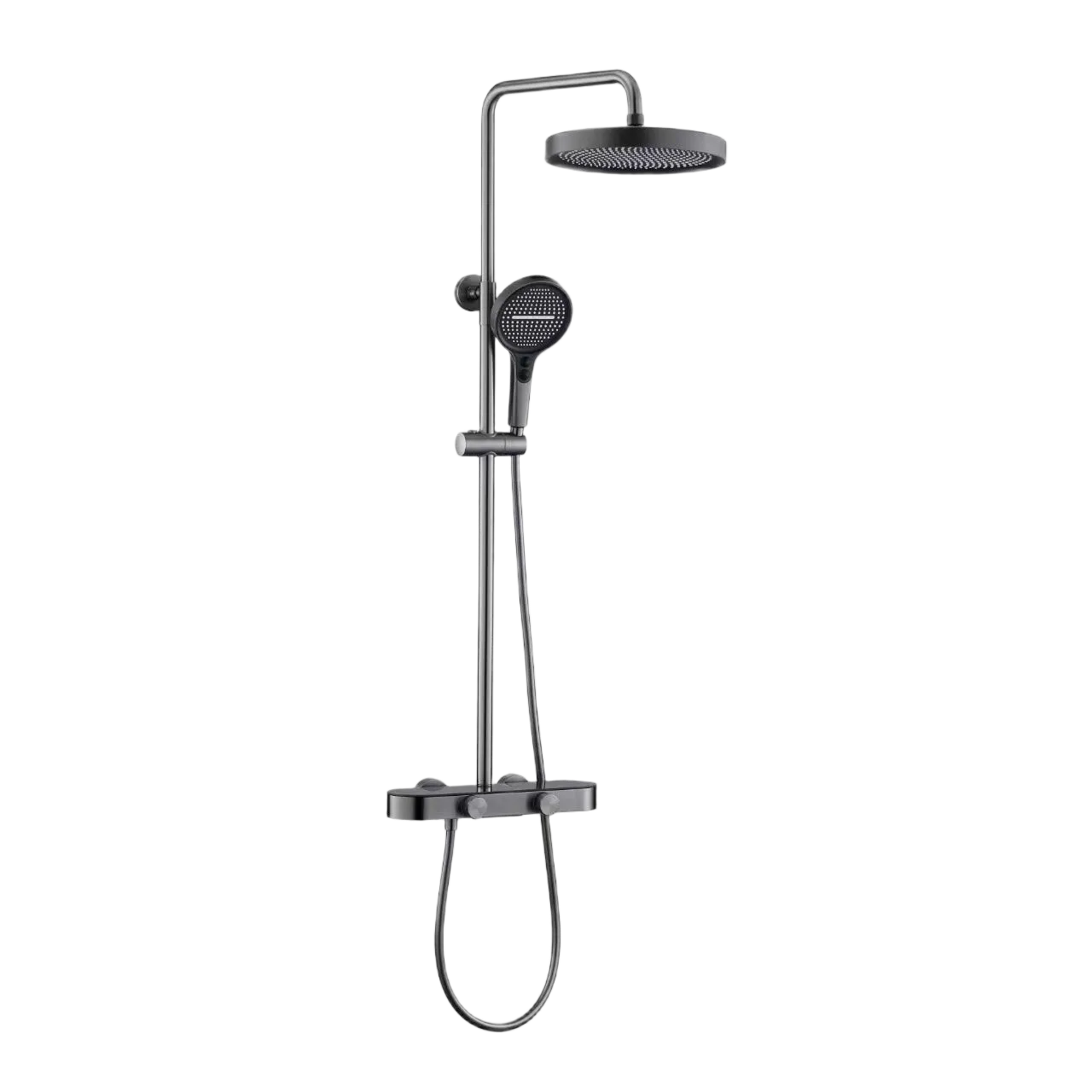 T214112 Bathroom Rainfall Shower Units with Glass Panel