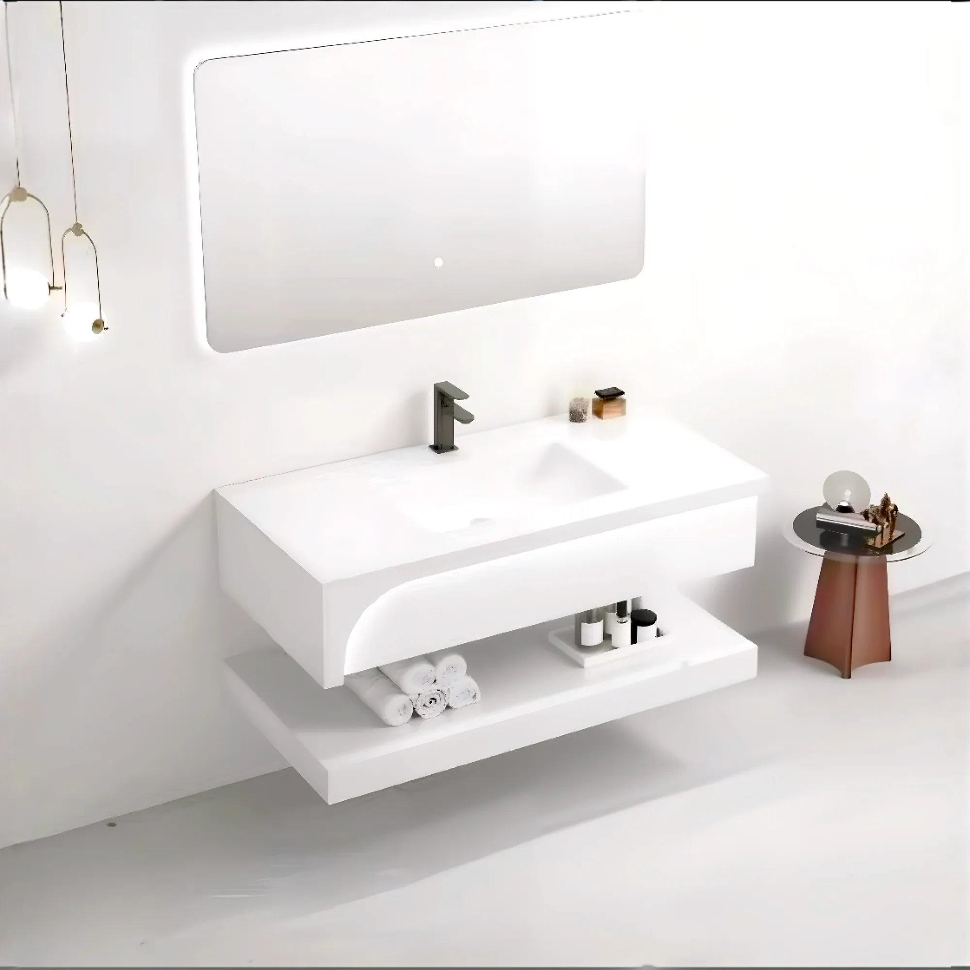 Bathroom Rock Slate Vanity Unit
