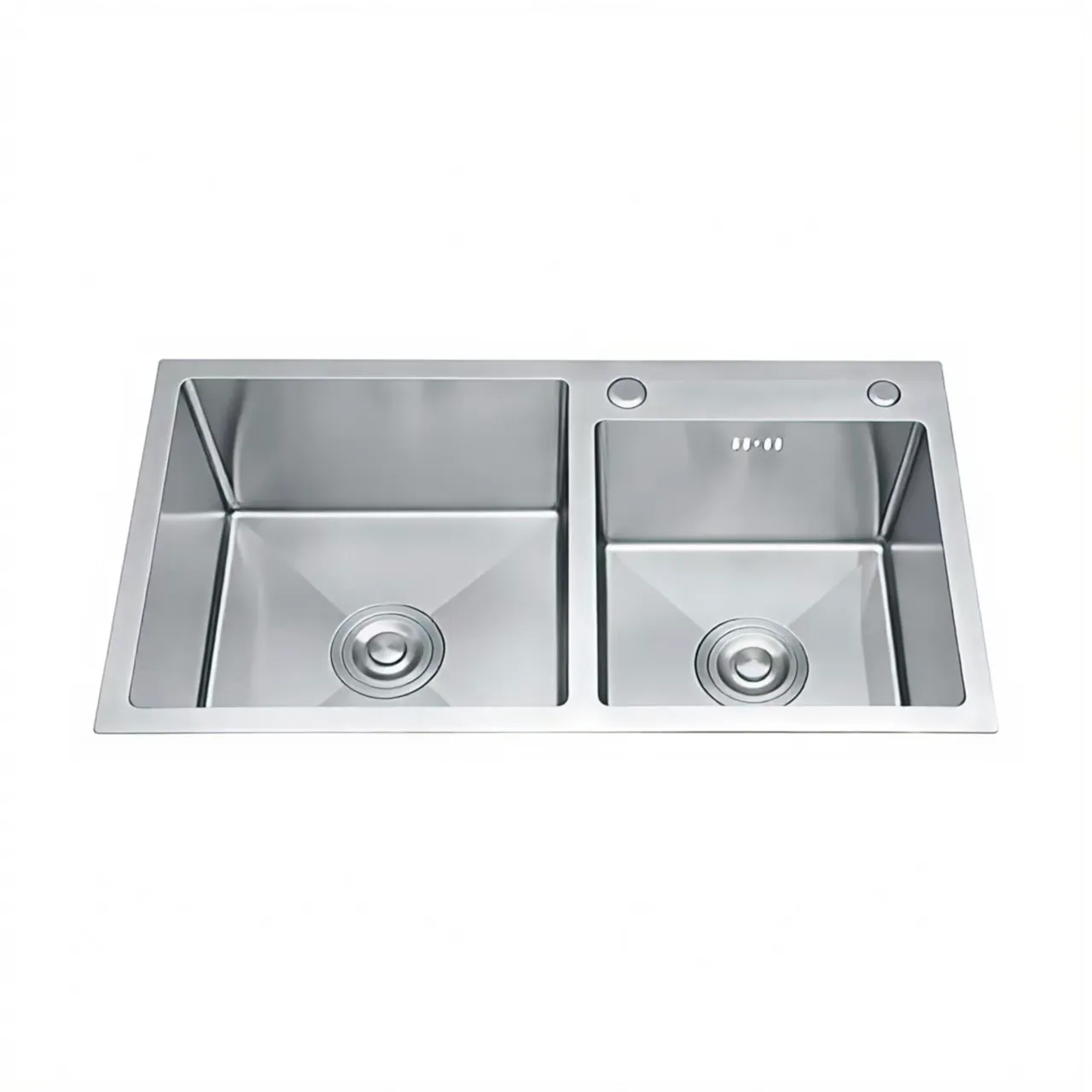Double Bowl Handmade Kitchen Sink (Model T831005) — OTOL Sanitary Ware