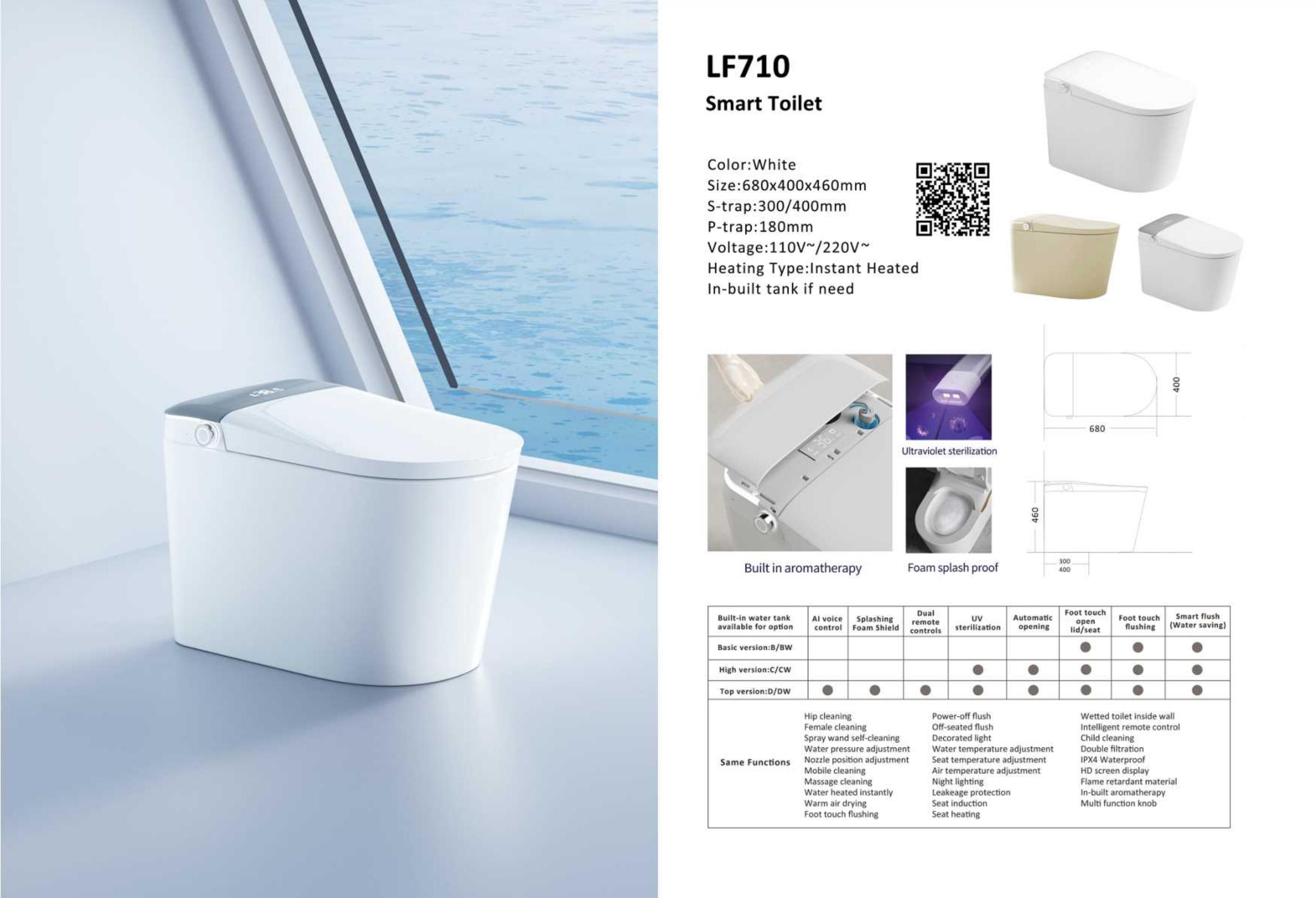 OTOL 710 Smart Toilet (WaterMark) (Model 710) — Intelligent Toilet — OTOL Sanitary Ware