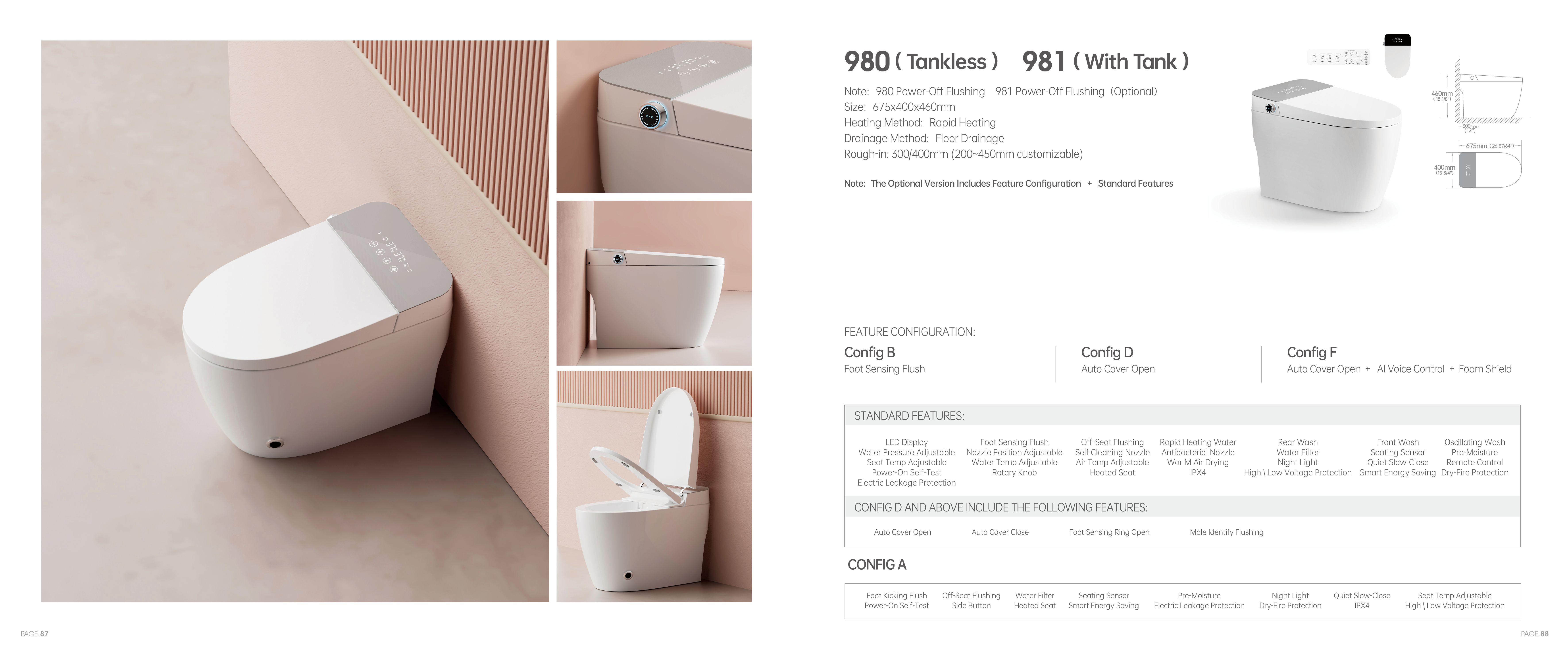 OTOL 981 Smart Toilet (Model 981) — Intelligent Toilet — OTOL Sanitary Ware