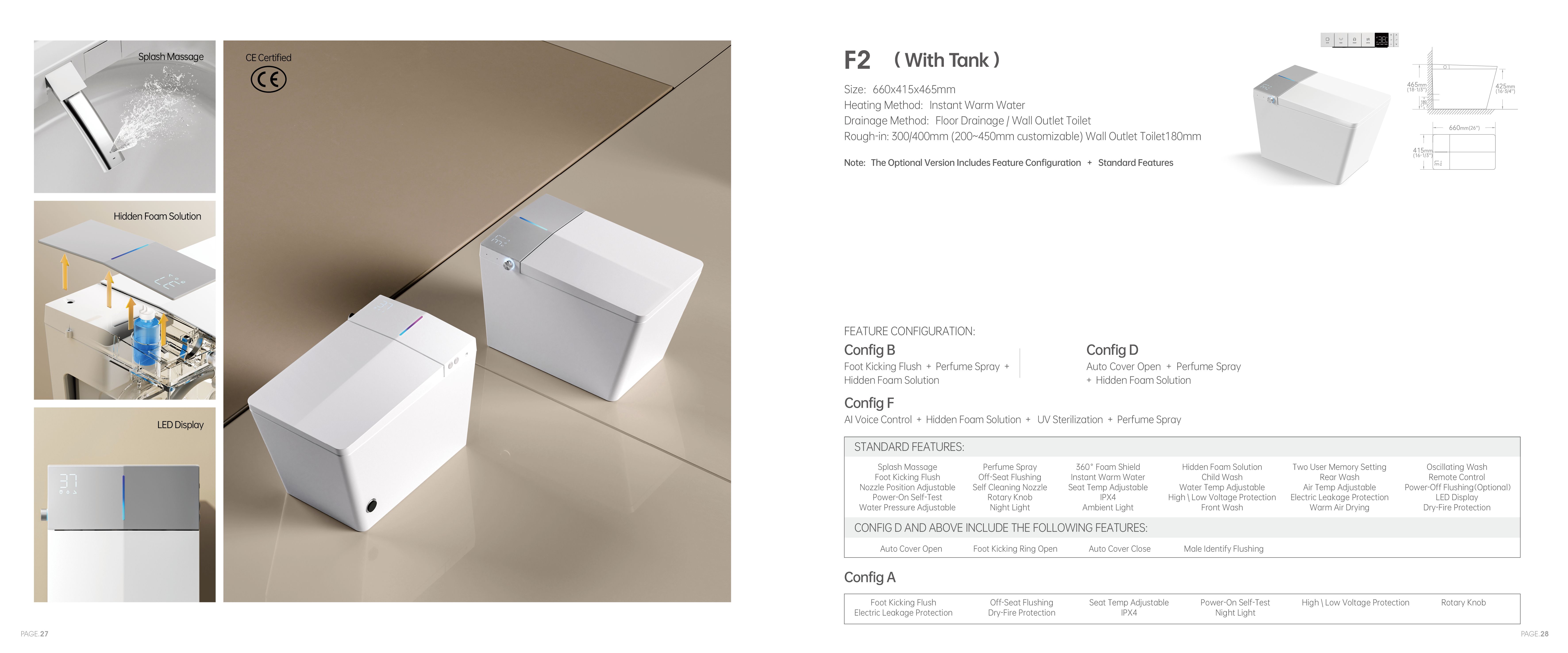 OTOL F2 Smart Toilet (Model F2) — Intelligent Toilet — OTOL Sanitary Ware