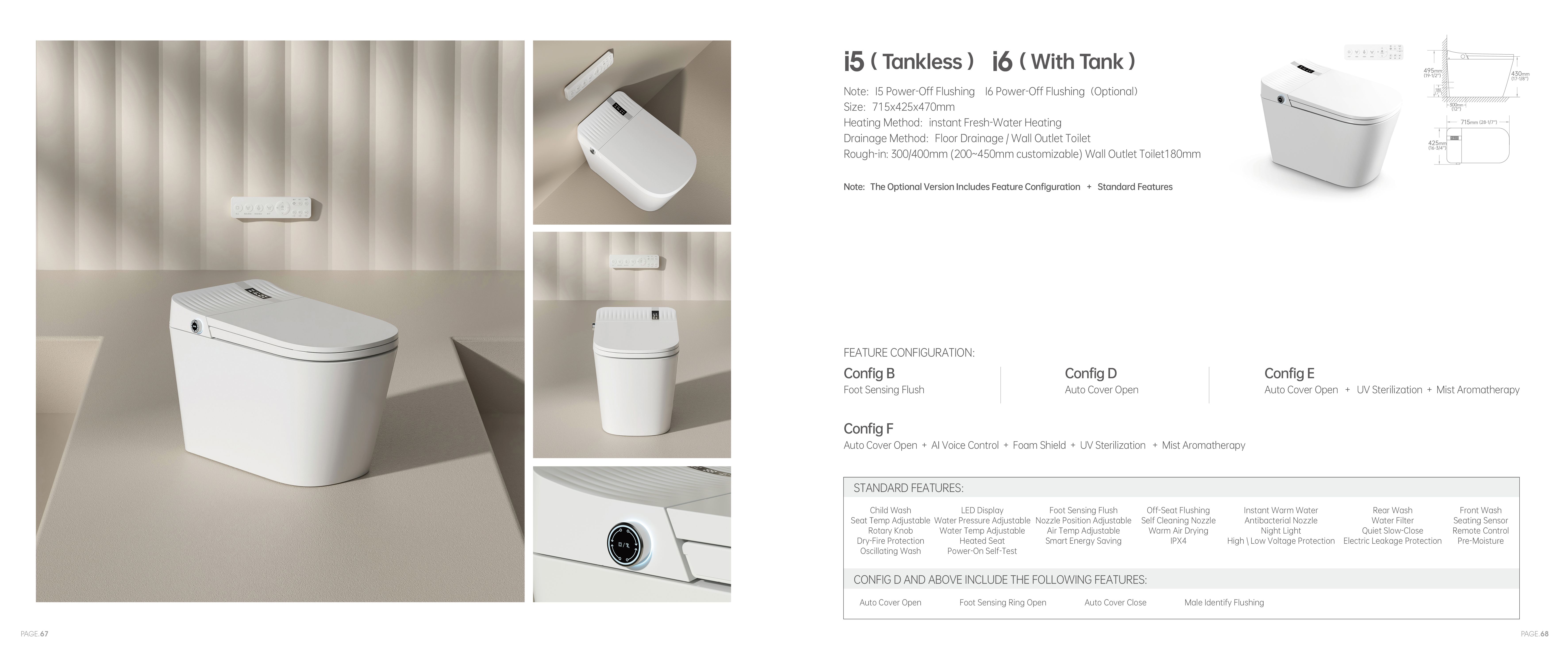 OTOL I5 Smart Toilet (Model I5) — Intelligent Toilet — OTOL Sanitary Ware