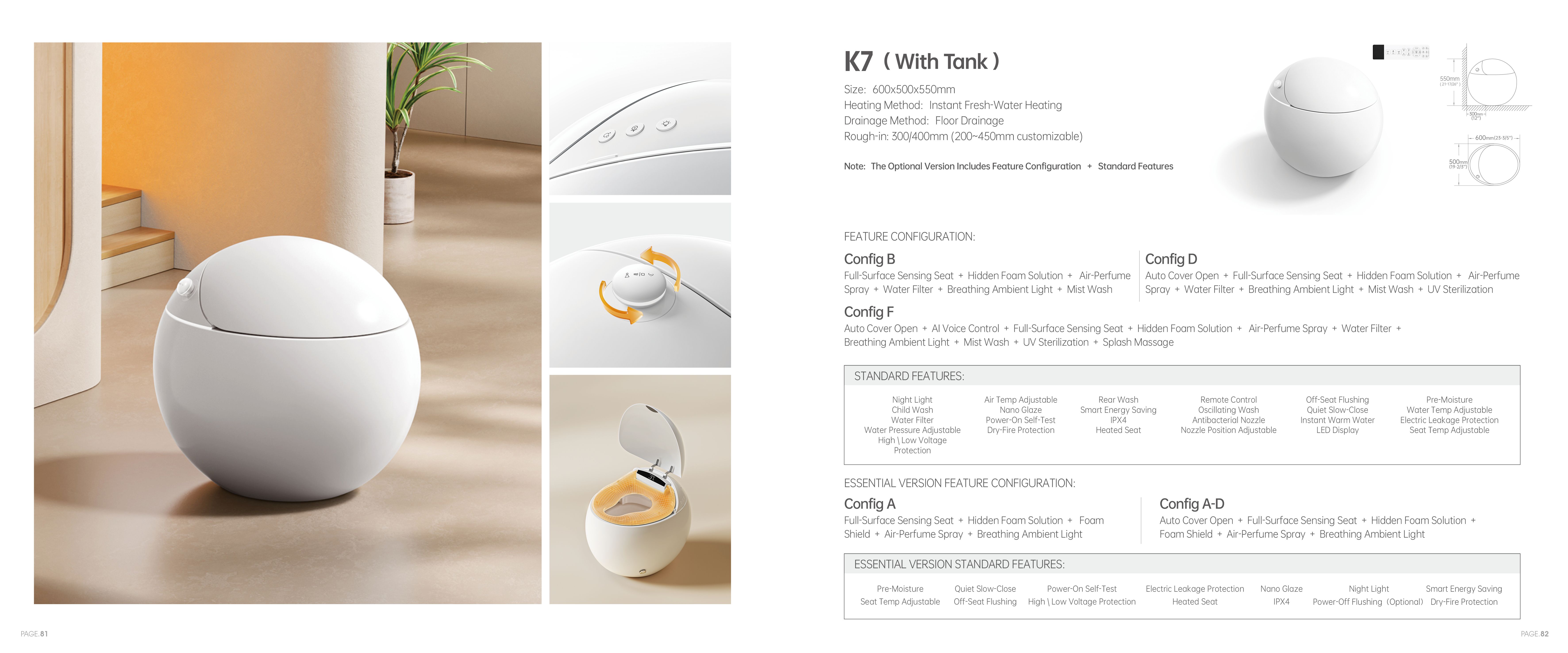OTOL K7 Smart Toilet (Model K7) — Intelligent Toilet — OTOL Sanitary Ware