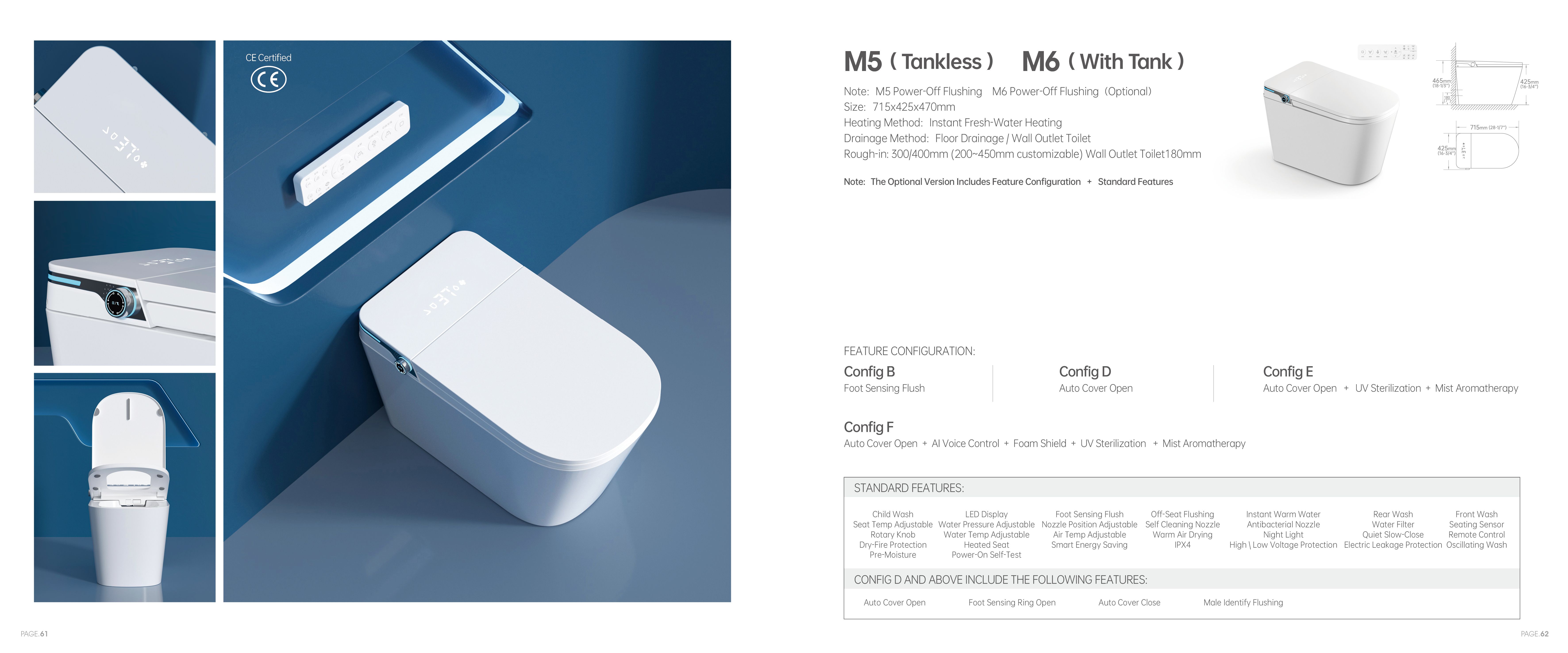 OTOL M5 Smart Toilet (Model M5) — Intelligent Toilet — OTOL Sanitary Ware