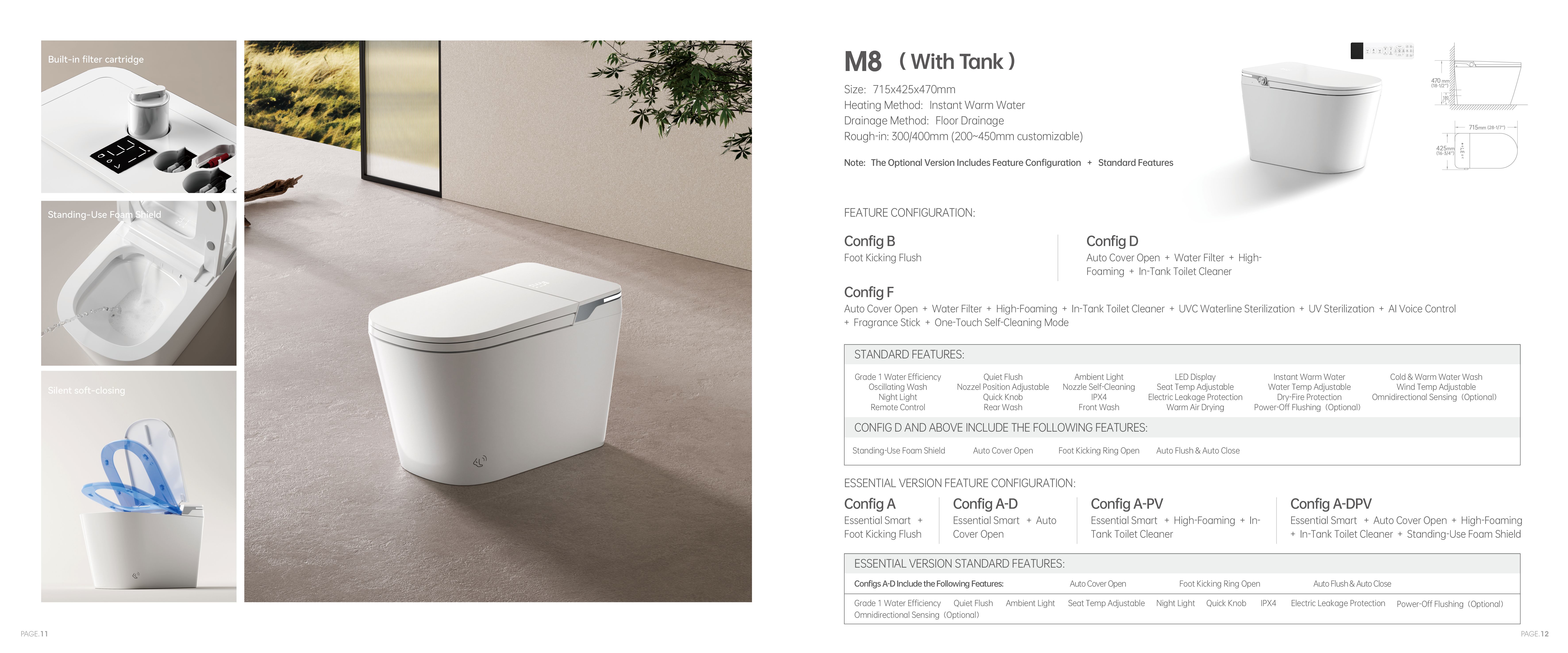 OTOL M8 Smart Toilet (Model M8) — Intelligent Toilet — OTOL Sanitary Ware