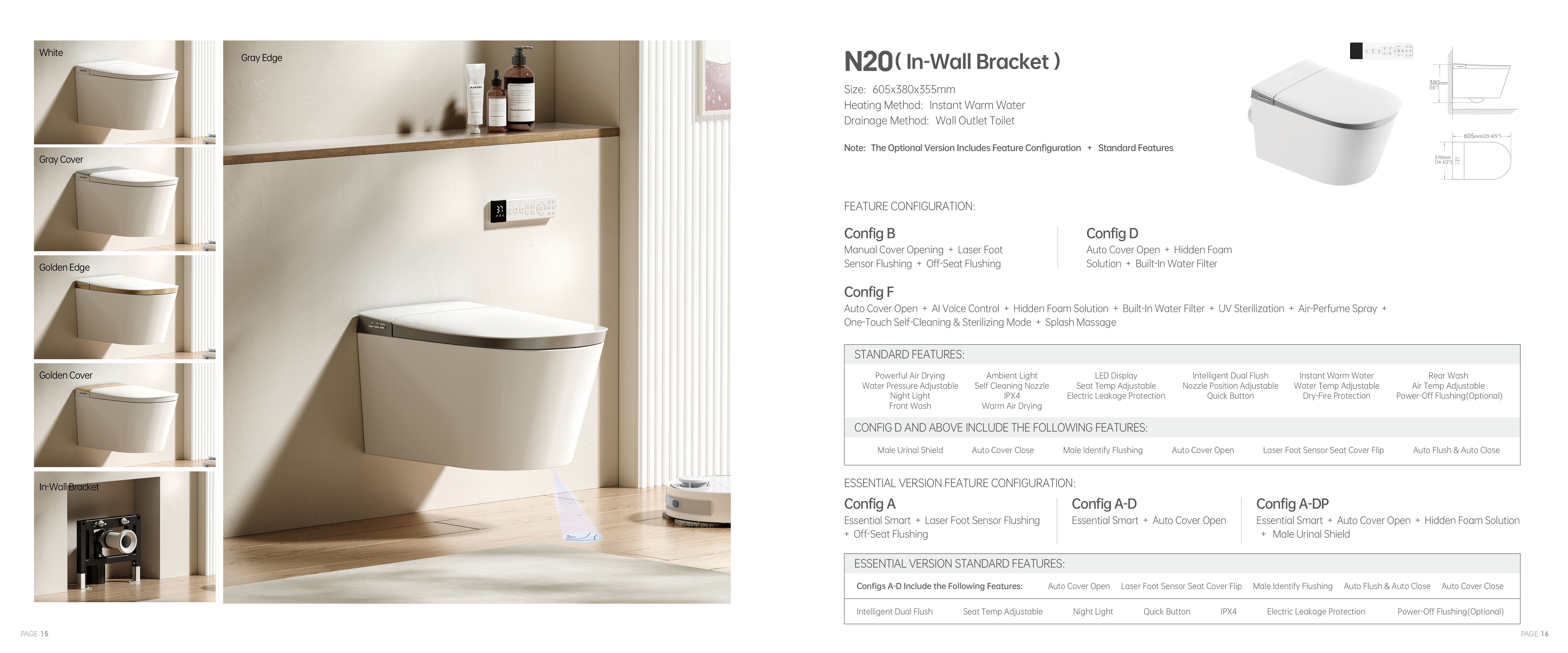 OTOL N20 Smart Toilet (Model N20) — Intelligent Toilet — OTOL Sanitary Ware