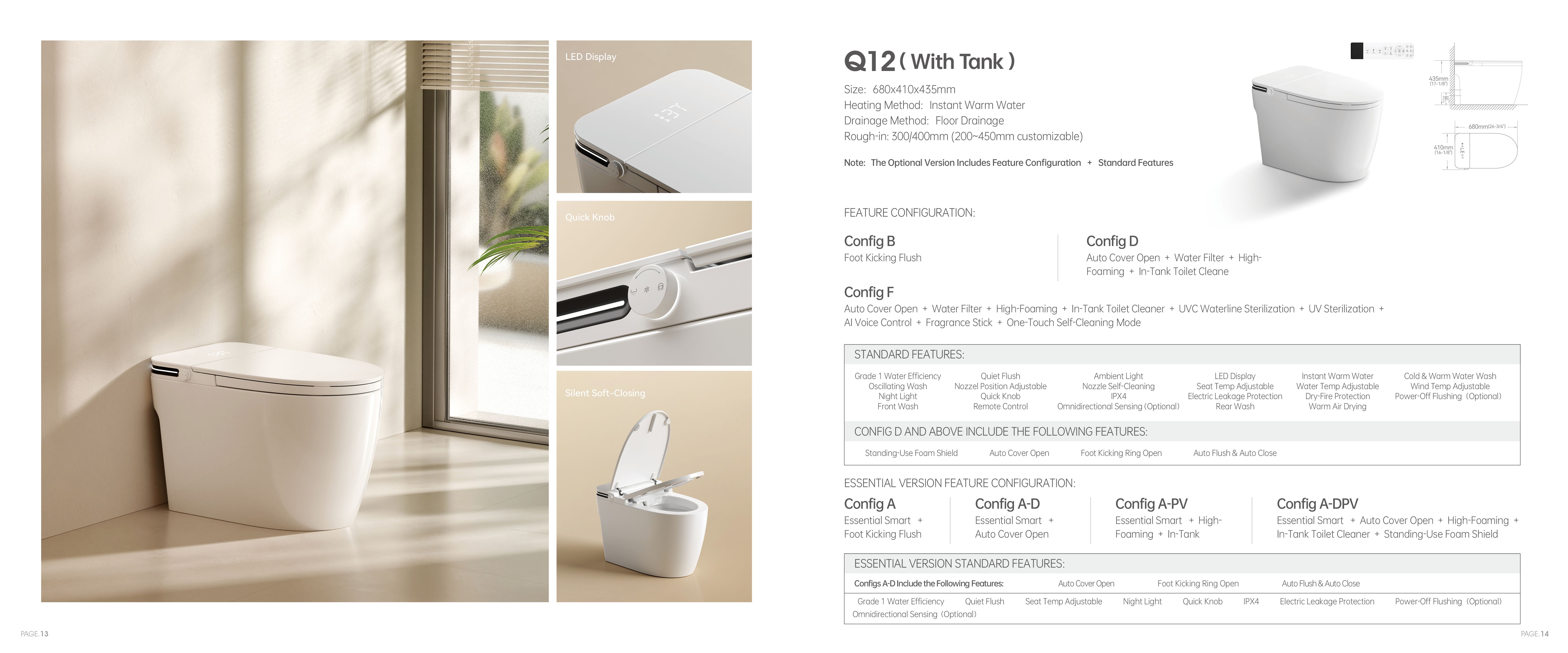 OTOL Q12 Smart Toilet (Model Q12) — Intelligent Toilet — OTOL Sanitary Ware