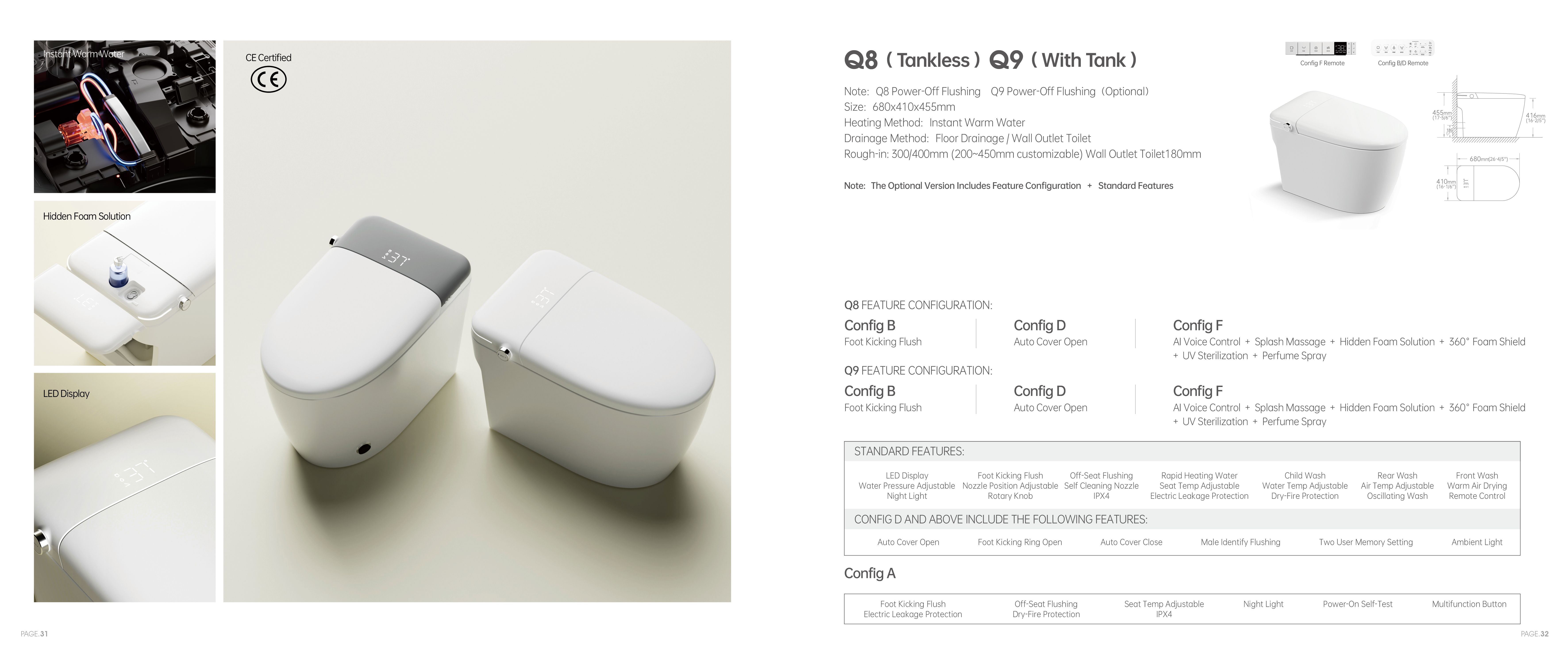 OTOL Q8 Smart Toilet (Model Q8) — Intelligent Toilet — OTOL Sanitary Ware