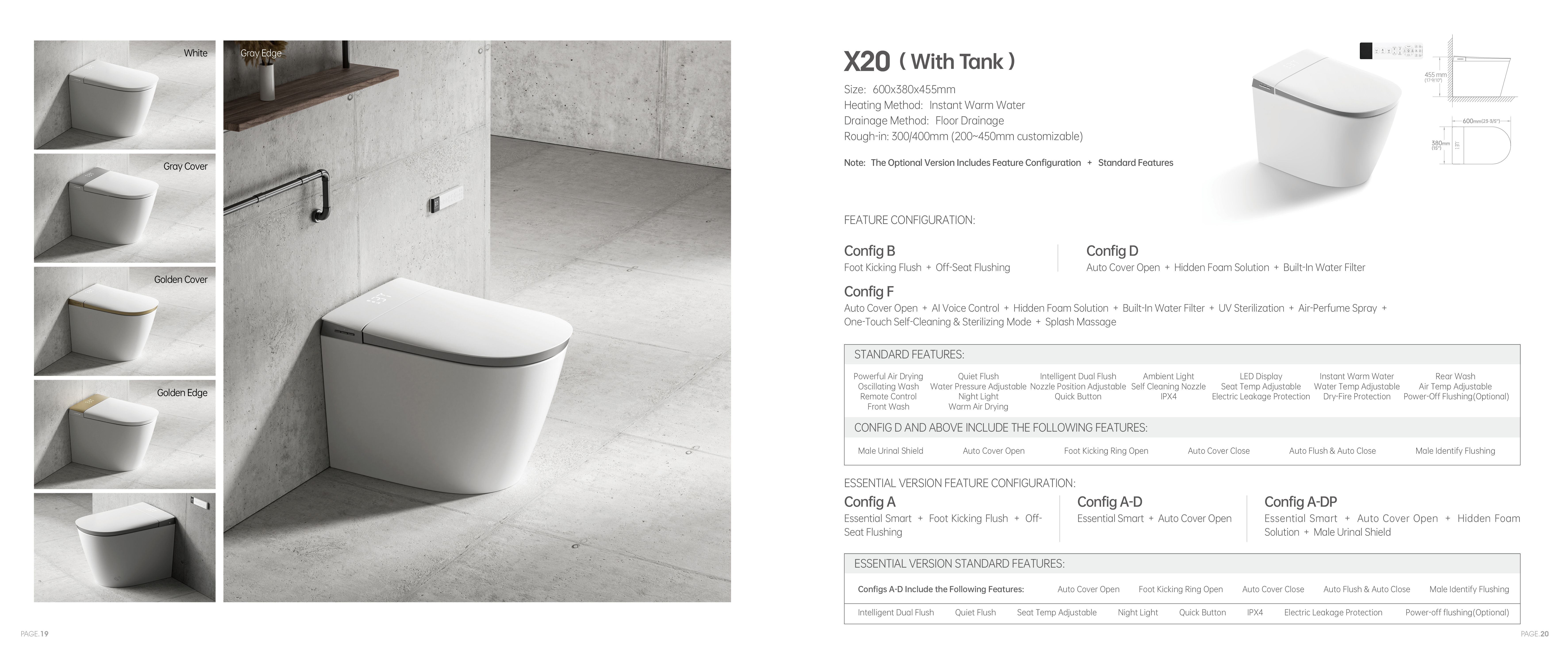 OTOL X20 Smart Toilet (Model X20) — Intelligent Toilet — OTOL Sanitary Ware