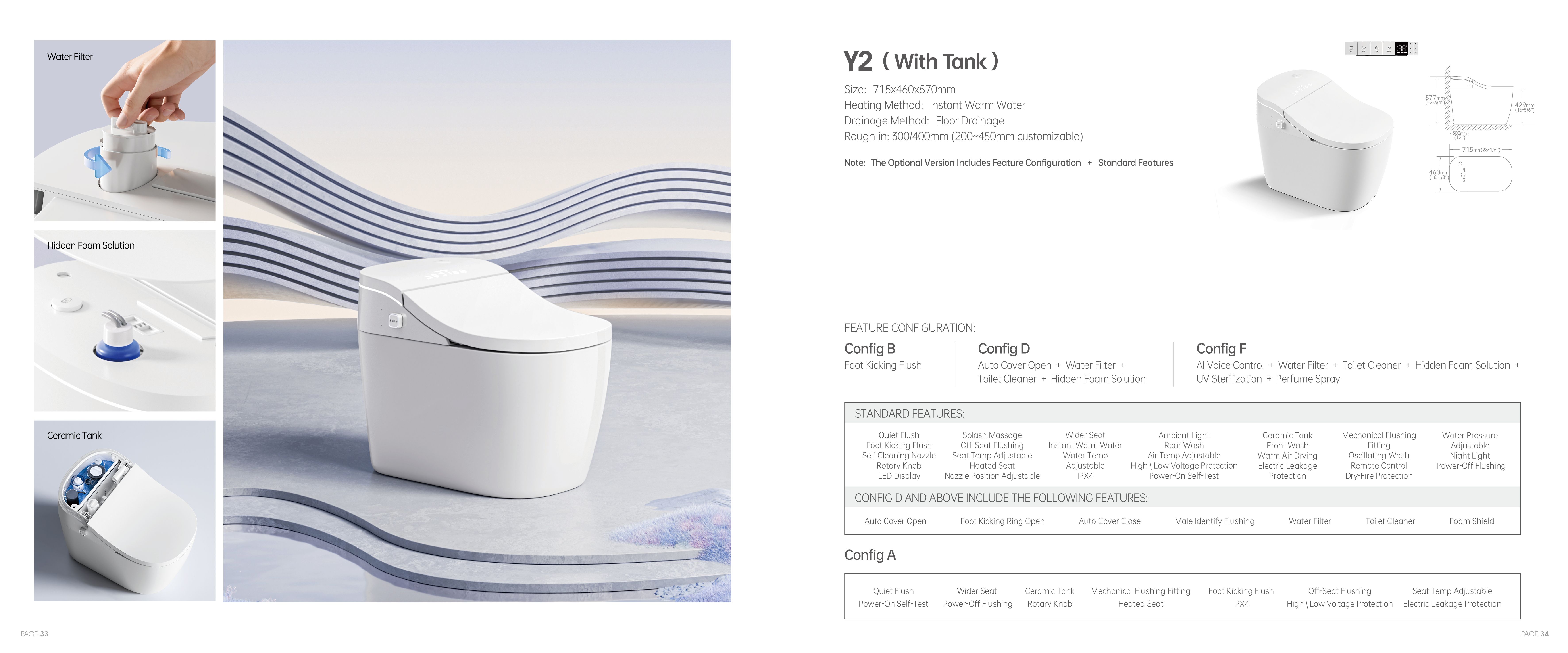 OTOL Y2 Smart Toilet (Model Y2) — Intelligent Toilet — OTOL Sanitary Ware